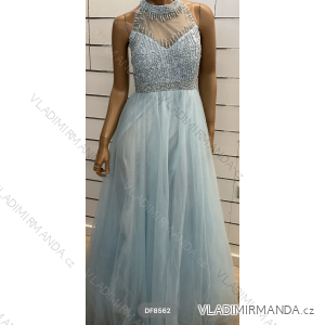 Women's Long Elegant Party Sleeveless Dress (S/M ONE SIZE) ITALIAN FASHION FMPRP23DF8562