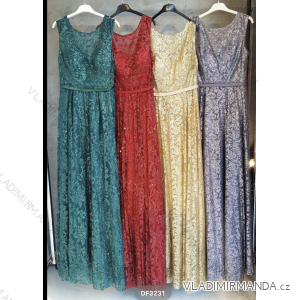 Women's Long Elegant Party Sleeveless Dress (S/M ONE SIZE) ITALIAN FASHION FMPRP23DF3231