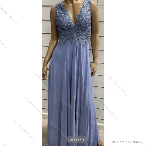 Women's Long Elegant Party Sleeveless Dress (S/M ONE SIZE) ITALIAN FASHION FMPRP23DF8657-1