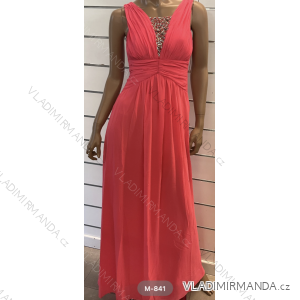 Women's Long Elegant Party Sleeveless Dress (S/M ONE SIZE) ITALIAN FASHION FMPRP23M-841