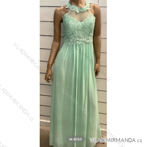 Women's Long Elegant Party Sleeveless Dress (S/M ONE SIZE) ITALIAN FASHION FMPRP23M-8753