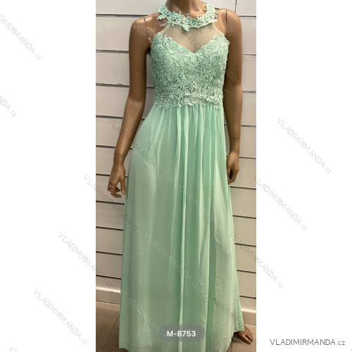 Women's Long Elegant Party Sleeveless Dress (S/M ONE SIZE) ITALIAN FASHION FMPRP23M-8753
