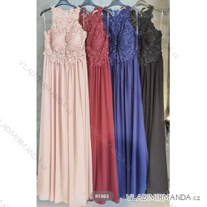 Women's Long Elegant Party Sleeveless Dress (S/M ONE SIZE) ITALIAN FASHION FMPRP23R1363