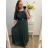 Women's Plus Size Dress Elegant Prom Short Sleeve (XL/2XL ONE SIZE) ITALIAN FASHION IMM239016ZO