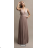 Women's long elegant party dress with straps (S/M ONE SIZE) ITALIAN FASHION FMPRP23HM2251