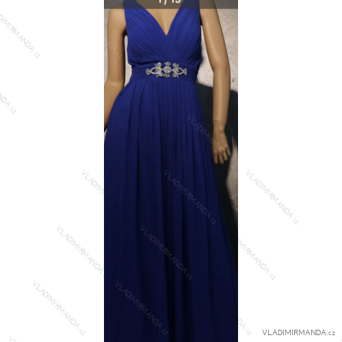 Women's Long Elegant Party Sleeveless Dress (S/M ONE SIZE) ITALIAN FASHION FMPRP231203