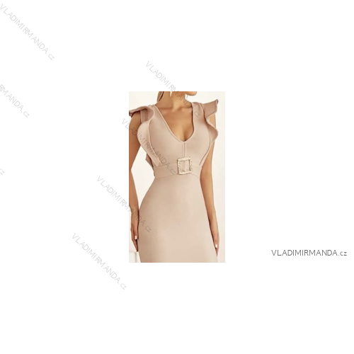 Women's Elegant Sleeveless Dress (S/M ONE SIZE) ITALIAN FASHION FMPRP23MCY3518