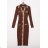 Women's Elegant Long Sleeve Dress (S/M ONE SIZE) ITALIAN FASHION FMPRP23DPU419