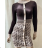 Women's Elegant Long Sleeve Dress (S/M ONE SIZE) ITALIAN FASHION FMPRP23JL-833