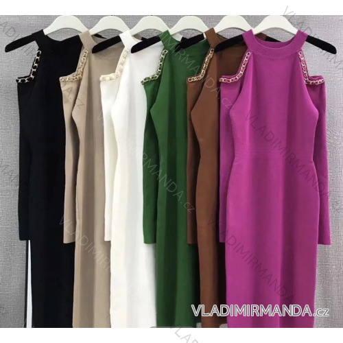 Women's Long Sleeve Dress (S/M ONE SIZE) ITALIAN FASHION FMPRP23MCY0312