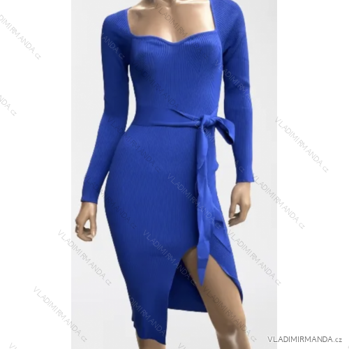 Women's Elegant Long Sleeve Dress (S/M ONE SIZE) ITALIAN FASHION FMPRP2308536-1