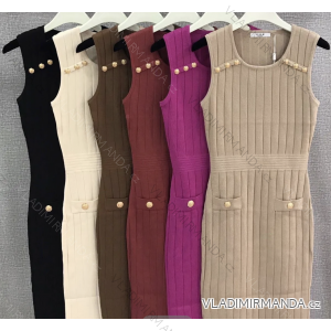 Women's Sleeveless Dress (S/M ONE SIZE) ITALIAN FASHION FMPRP23MCY03651