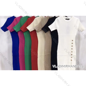 Women's Short Sleeve Dress (S/M ONE SIZE) ITALIAN FASHION FMPRP23CH714