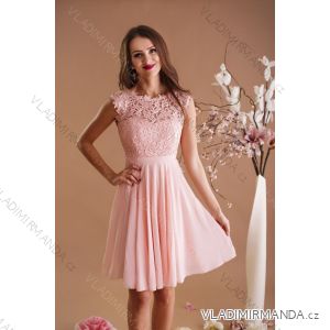 Women's Elegant Strapless Party Dress (SL) FRENCH FASHION FMPEL23MATHIE