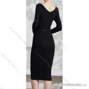 Women's Elegant Long Sleeve Dress (S/M ONE SIZE) ITALIAN FASHION FMPRP231835