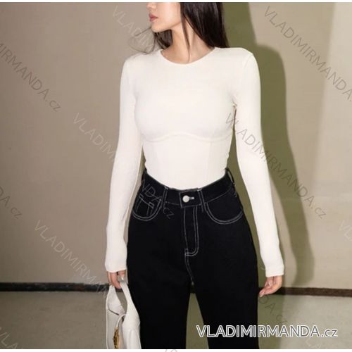 Women's Long Sleeve Body (S/M ONE SIZE) ITALIAN FASHION IMPGM232887