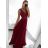Women's Sleeveless Lace Party Long Dress (S/M ONE SIZE) ITALIAN FASHION IMM2318805/DU