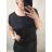 Women's short sleeve dress oversized (L-3XL) POLISH FASHION PMF20013 black 44