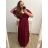Women's Long Knitted Turtleneck Short Sleeve Dress (S/M ONE SIZE) ITALIAN FASHION IMM22FD51751