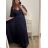 Šaty plesové dlouhé elegantní společenské krátký rukáv dámské nadrozměr (XL/2XL ONE SIZE) ITALSKÁ MÓDA IMM22PL80658 XL/2XL dark red
