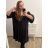 Carmen short sleeve women's plus size dress (2XL/3XL/4XL ONE SIZE) ITALIAN FASHION IM423027