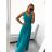 Elegant formal dress with straps for women (S / M ONE SIZE) ITALIAN FASHION IM321576 M / L red