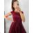 Women's short tulle lace party dress (S/M/L ONE SIZE) ITALIAN FASHION IMHMS23173