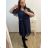 Šaty letní na ramínka dámské (S/M ONE SIZE) ITALSKÁ MÓDA IMPBB22B21841 XL/2XL Royal blue