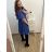 Women's Long Knitted Turtleneck Short Sleeve Dress (S/M ONE SIZE) ITALIAN FASHION IMM22FD51751