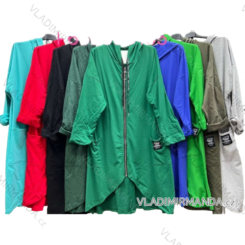 Shirt extended 3/4 long sleeve women's (L/XL/2XL ONE SIZE) ITALIAN FASHION IM423025