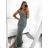 Women's Long Elegant Party Sparkly Carmen Dress (S/M ONE SIZE) ITALIAN FASHION IMM2251196/DUR