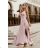 Women's Long Elegant Party Sleeveless Dress (34-42) POLISH FASHION PMLBC232231-20 Pink 34