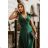 Women's Long Elegant Party Sleeveless Dress (34-42) POLISH FASHION PMLBC232231-13 Green 34