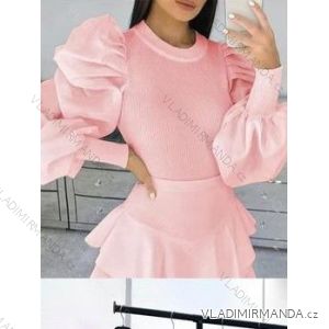 Women's elegant long sleeve T-shirt (S/M ONE SIZE) ITALIAN FASHION IMM23FS33019