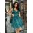 Women's elegant party sleeveless dress (34-40) POLISH FASHION PMLBC23271-13 green 34
