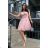 Women's elegant party sleeveless dress (34-40) POLISH FASHION PMLBC23271-04 pink 34
