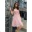 Women's elegant party sleeveless dress (34-40) POLISH FASHION PMLBC23271-04 pink 34