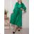 Women's Elegant Belt Long Sleeve Dress (S/M ONE SIZE) ITALIAN FASHION IMM23UN6139