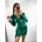 Šaty letní na ramínka dámské (S/M ONE SIZE) ITALSKÁ MÓDA IMPBB22B21841 S/M red