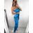 Women's Long Elegant Carmen Dress (S/M ONE SIZE) ITALIAN FASHION IMPBB23A3826