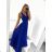 Women's long party dress with straps (S/M ONE SIZE) ITALIAN FASHION IMPSH2261102/DUsv. pink