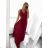 Women's long party dress with straps (S/M ONE SIZE) ITALIAN FASHION IMPSH2261102/DUsv. pink