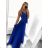 Women's elegant ball gown long straps dress (S / M ONE SIZE) ITALIAN FASHION IMM22650
