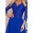 Šaty elegantní carmen bez rukávu dámské (S/M ONE SIZE) ITALSKÁ MÓDA IMPOC237185 Royal blue XXL