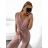Šaty letní na ramínka dámské (S/M ONE SIZE) ITALSKÁ MÓDA IMPBB22B21841 light green S / M