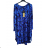 Women's short sleeve dress oversized (L-3XL) POLISH FASHION PMF20013 2XL/3XL blue
