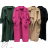 Spring Women's Plus Size Coat (XL/2XL ONE SIZE) ITALIAN FASHION IMC23018