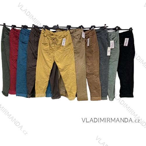 Plus Size Women's Long Stretch Pants (XL/2XL ONE SIZE) ITALIAN FASHION IMC22810