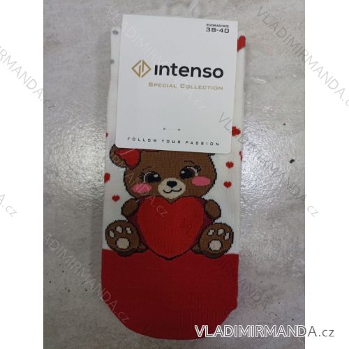 Women's Happy Thin Valentine's Socks (35-37, 38-40) POLISH FASHION DPP23001