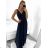Šaty letní na ramínka dámské (S/M ONE SIZE) ITALSKÁ MÓDA IMPBB22B21841 black S / M